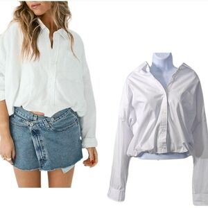 Classic White Button-Down Shirt for Women